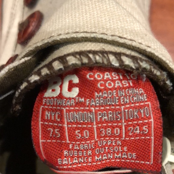 BC sneakers with side zipper size 7.5 - Picture 4 of 6